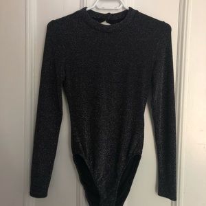 FREE ADD ON Sparkly backless bodysuit
